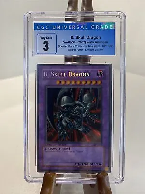 Yugioh 2002 B. Skull Dragon Secret Rare Limited Edition BPT-006 CGC 3 VG • $24.99