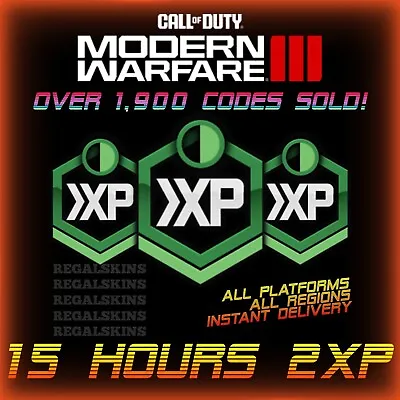 [15 Hours] Double XP - Call Of Duty Modern Warfare III 2XP MW3 MWIII Global Code • £5.25