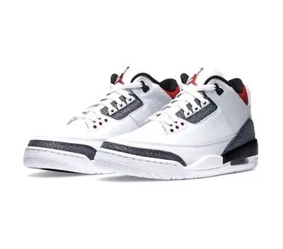 Jordan 3 Retro SE Fire Red Denim (2020) - US 10.5 FREE SHIPPING • $359