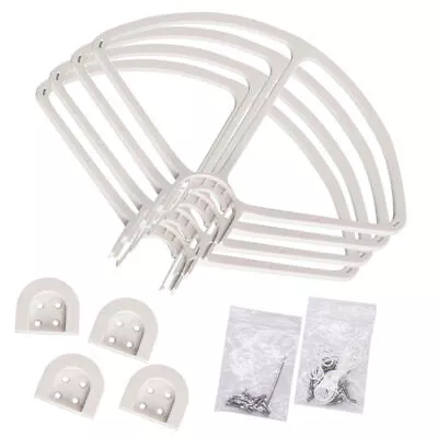 $21.85 • Buy 4Pcs White Propeller Prop Blade Protector Guard Bumper For DJI Phantom 1 2 3 NEW