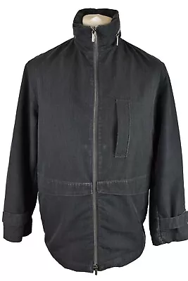 VERSACE Grey Jacket Size S Mens Full Zip Cotton Blend Outdoors Outerwear • £52.50