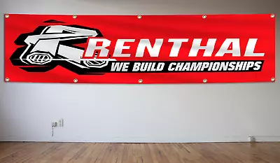 Renthal Banner Flag 2X8Ft Motocross Mountain Bike Street ATV  Parts Shop Decor • $17.99