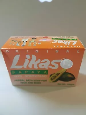 Original Likas Papaya Skin Whitening Herbal Soap 135g • £8.95