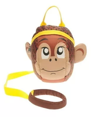 TODDLER BACKPACK WITH REINS Handle BROWN Boys CHEEKY MONKEY Infants STAR Yellow • £11.95