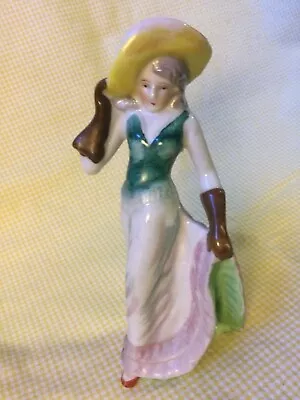 Vintage Porcelain Fancy Lady Figurine Gloves Hat Heels Occupied Japan • $19.99