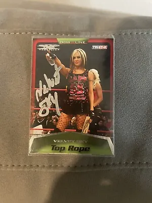 Autographed Signed Tristar TNA Velvet Sky #47 Top Rope Wrestling Trading Card • $60