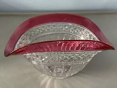 Rare Vintage Kings Crown Thumbprint Ruby Bowl • $55