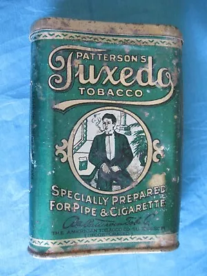 Early Vintage  Patterson's Tuxedo Tobacco  Tin American Tobacco Co Successor • $9.99
