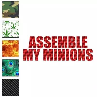 Assemble My Minions Vinyl Decal Sticker 40 Patterns & 3 Sizes #3476 • $23.95