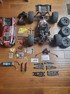 ARRMA Kraton 6s V3 FULLY LOADED Car M2C CHASSIS ALU BRACES RPM EXTRA PARTS • $900