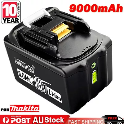 Genuine 9000mAh Battery 18V For Makita LXT BL1830 BL1850 BL1860 BL1890 LITHIUM  • $42.69