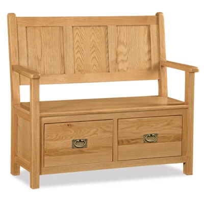 £569 • Buy Oakvale Hallway Bench / Hall Bench With Shoe Storage / Hallway Seat 