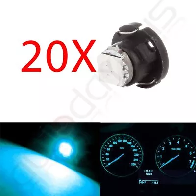 20pcs Ice Blue T5/t4.7 Neo Wedge Led Bulb Dash A/c Climate Control Heater Light • $9.83