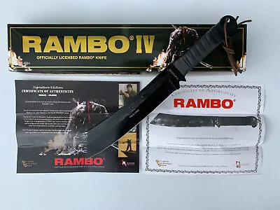 Rambo IV Heavy Machete Knife Medium Carbon Steel Signature Edition And Numbered  • $128.50