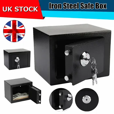 £23.97 • Buy Fireproof Safe Security Box Key Lock Home Indoor Office Money Cash Valuables UK