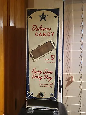 Rare Vintage 1950s Star Delicious Candy 5 Cent Coin Operated Vending Machine • $189.88