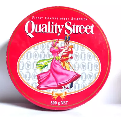 Vintage Collectable Nestle Quality Street Confectionery Chocolate Tin Pink Dress • $25