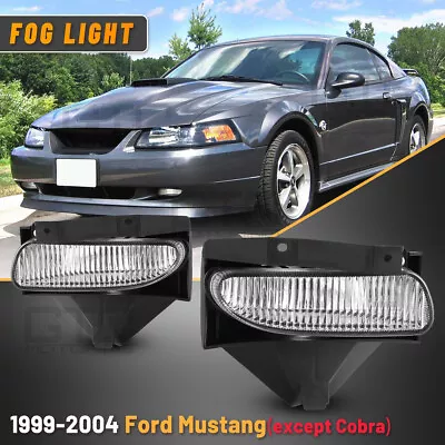 Fog Lights For 99-04 Ford Mustang Replacement Driver Passenger Lamp Clear Lens • $29.99