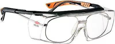 £17.57 • Buy Over Specs Safety Glasses Anti Scratch Googles Wrap Around Lenses Uv4 Protection