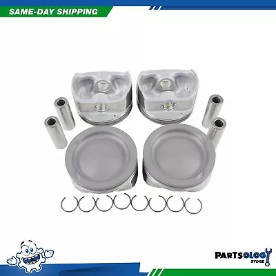 DNJ P484 Std. Complete Piston Set For 09-16 Ford Mazda 3 5 2.5L L4 DOHC 16v • $99.44