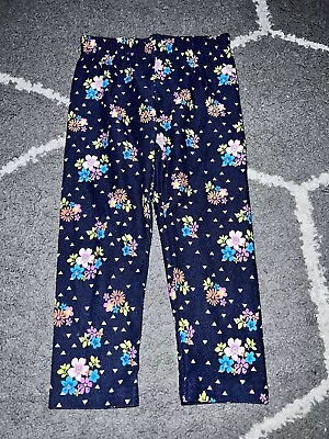 Freestyle Revolution Navy Floral Leggings Size 3T • $15