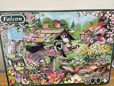 NEW Sealed Spring Garden Birds' From Falcon De Luxe. 500 Piece Jigsaw Puzzle. • £3.99