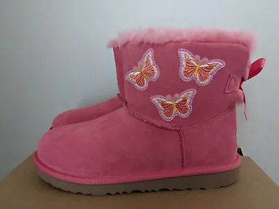 Ugg Australia Kids Mini Bailey Bow Butterfly Boots  Size 5 NIB • $89.99