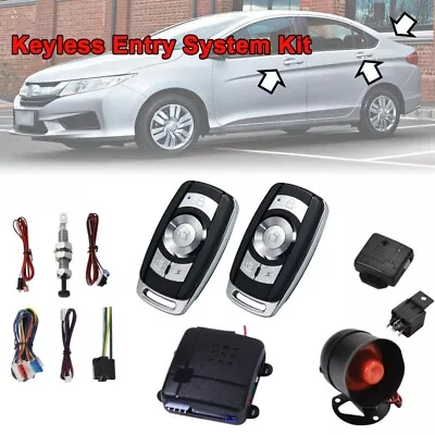 12V Car Security System Horn Siren Alarm One-Way Burglar Protection W/ 2 Remote • $26.89