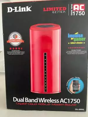 D-Link DSL-2890AL Dual Band Wireless AC1750 Mbps Gigabit Cloud AdSL2 • $30