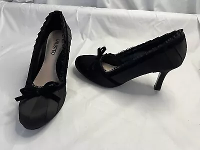 Kenneth Cole Unlisted Ellie Black Doll Pump Heel Size 9  • $28