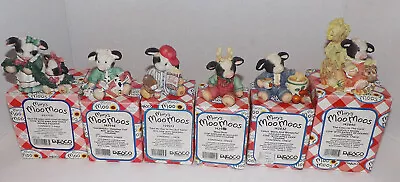 Vintage Enesco Mary's Moo Moos Lot Of Six-6  All With BOXES. Excellent Condition • $19.99