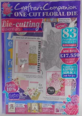 Die-Cutting Essentials Magazine #115 2024 Inc Crafter's Companion Floral Die • £14.99