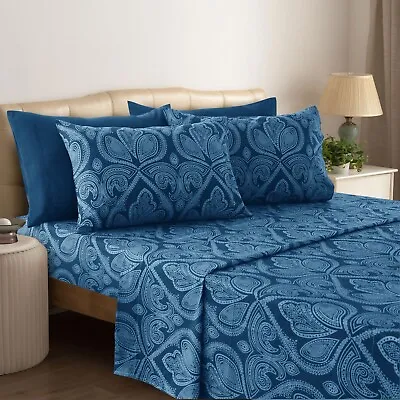 6 Pieces Bed Sheet Set Microfiber Luxury Hotel Quality Soft Extra Deep Sheets • $22.99