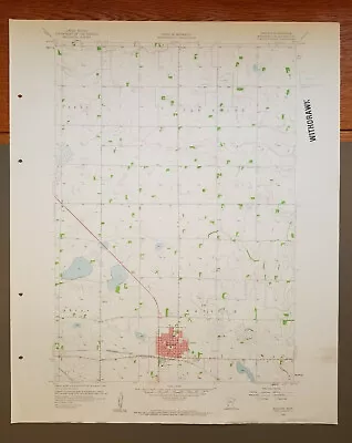Madison Minnesota Original Vintage 1958 USGS Topo Map 27  X 22   • $19.95