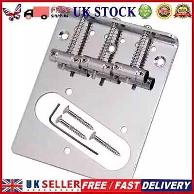 £7.15 • Buy 3 Saddles Bridge With Screws Wrench For Telecaster Tele TL Electric Guitar Parts