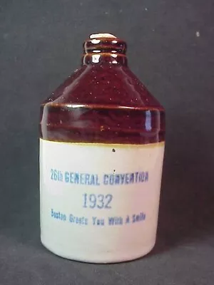 26th General Convention - Dated 1932 - Boston MA - Miniature Whiskey Jug • $90