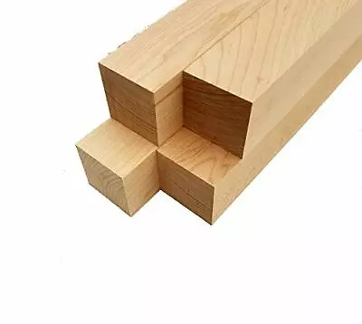 Maple Lumber Square Turning Blank - 2.5  X 2.5  (4 Pcs) • $40.95