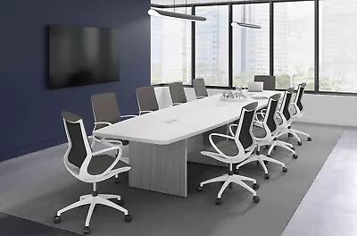 8 Ft Conference Table Grommets For Power Data Modern Office Furniture 7 Colors • $1450