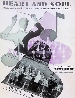 Heart And Soul Sheet Music A Song Is Born Larry Clinton Hoagy Carmichael 1938 • $9.97