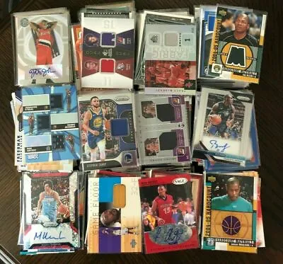 NBA 12 Card Hot Pack! Guaranteed Autograph Game Used Jersey Cards Basketball • $15.85