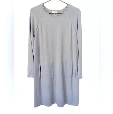 J. Jill PureJill Relaxed Fit Gray Pocket Sweater Dress Size Small • $30.40
