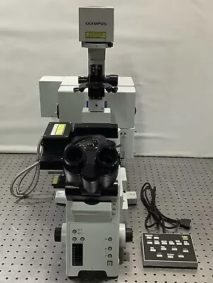 Olympus IX81 Motorized Inverted Fluorescence Microscope W/ Fluoview FV1000  • $2800