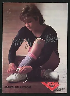 MARY LOU RETTON Signed Autographed Pony 5x7 Promo Card: JSA Authenticated • $69.95