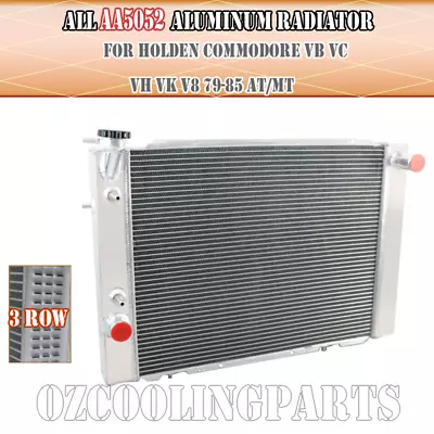 3Row Core Aluminum Radiator FIT 1979-1986 Holden Commodore VB/VC/VH/VK V8 MANUAL • $184.95