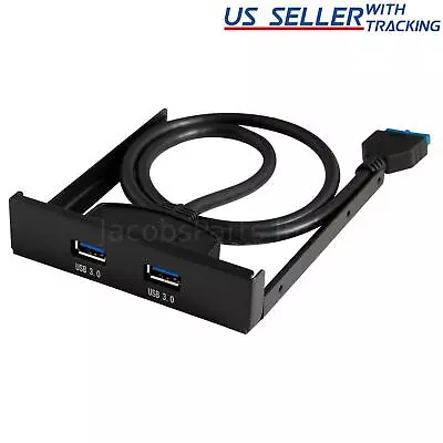 USB 3.0 Front Panel 3.5  Expansion Bay To 20-Pin MoBo Bracket Cable (2-Port) • $8.94