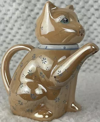 Vintage Lusterware Chinese Lucky Cat Teapot Creamer • $24.98