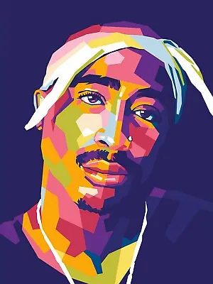 A4 6x4 Tupac 2pac Poster Print Celebrity Gangster Rapper HipHop Wall Art Picture • £3.99