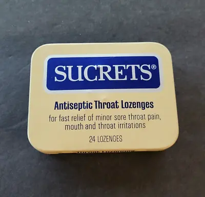 Vintage Sucrets Throat Lozenges Tin - Empty • $7.99