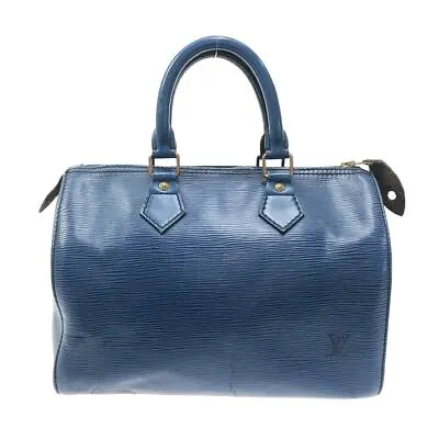 Auth LOUIS VUITTON Speedy 25 M43015 Toledo Blue Epi VI0932 Handbag • $289