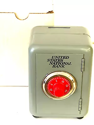 Vintage Combination Miniature Toy Safe  United States National Bank Combo • $24.99